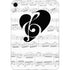 BW Musical Notes Apple iPad Mini Skin