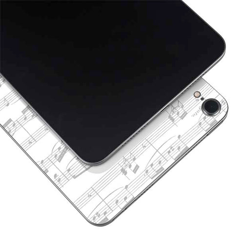 BW Musical Notes Apple iPad Mini Skin