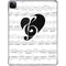 BW Musical Notes iPad Pro 11in (2024) Clear Case