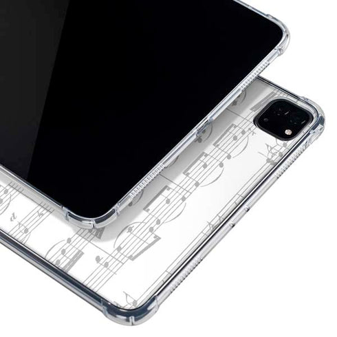 BW Musical Notes iPad Pro 11in (2024) Clear Case