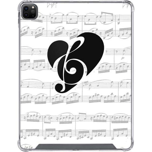 BW Musical Notes iPad Cases