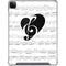 BW Musical Notes iPad Cases