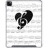 BW Musical Notes iPad Cases