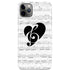 BW Musical Notes iPhone Cases