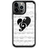 BW Musical Notes iPhone Cases