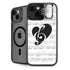 BW Musical Notes iPhone 15 Kickstand Case
