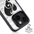 BW Musical Notes iPhone 15 Kickstand Case