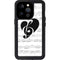 BW Musical Notes iPhone 15 Pro Waterproof Case