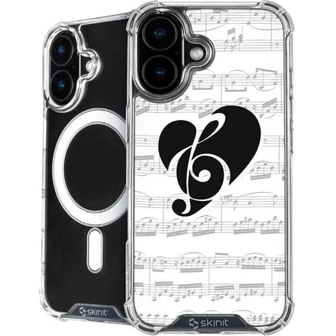 BW Musical Notes iPhone 16 MagSafe Case