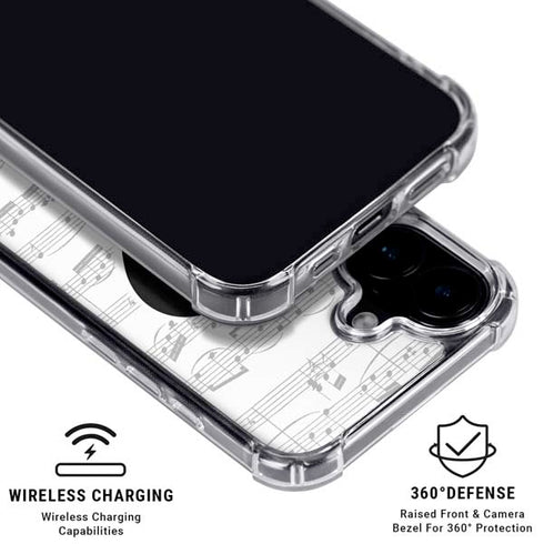 BW Musical Notes iPhone 16 MagSafe Case