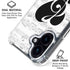 BW Musical Notes iPhone 16 Plus Clear Case