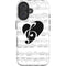 BW Musical Notes iPhone 16 Plus Impact Case