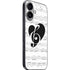 BW Musical Notes iPhone 16 Plus Skin