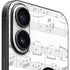 BW Musical Notes iPhone 16 Plus Skin