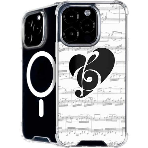 BW Musical Notes iPhone 16 Pro MagSafe Case