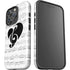 BW Musical Notes iPhone 16 Pro Max Impact Case