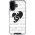 BW Musical Notes iPhone 17 Clear Case