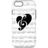 BW Musical Notes iPhone Cases