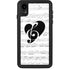 BW Musical Notes iPhone Cases