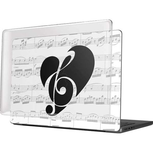 BW Musical Notes MacBook Pro 14in (2021-24) Case plus Skin