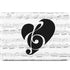 BW Musical Notes MacBook Skins