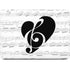 BW Musical Notes Apple MacBook Pro 16-inch Skin
