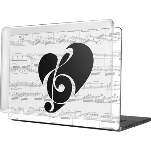 BW Musical Notes MacBook Cases