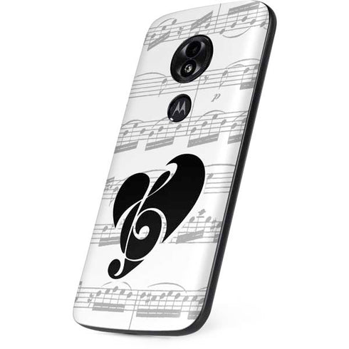 BW Musical Notes Moto E5 Play Skin