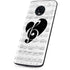 BW Musical Notes Moto G6 Skin