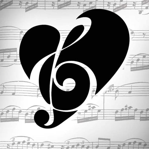 BW Musical Notes Moto G6 Skin