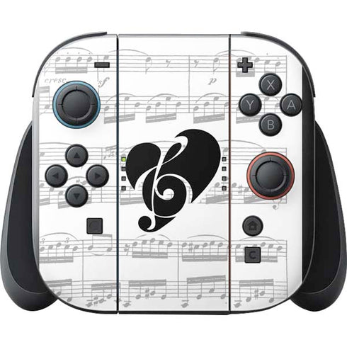 BW Musical Notes Nintendo Switch 2 (2025) with Joy-Con Skin