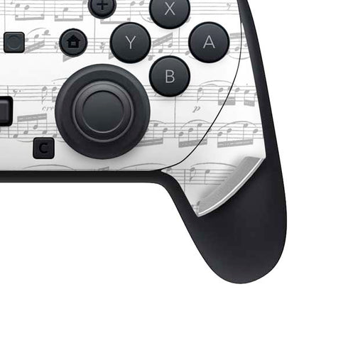 BW Musical Notes Nintendo Switch 2 (2025) Pro Controller Skin