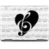 BW Musical Notes Notebook 9 Pro 13in (2017) Skin