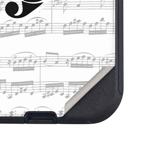 BW Musical Notes Otterbox Defender iPhone Skin