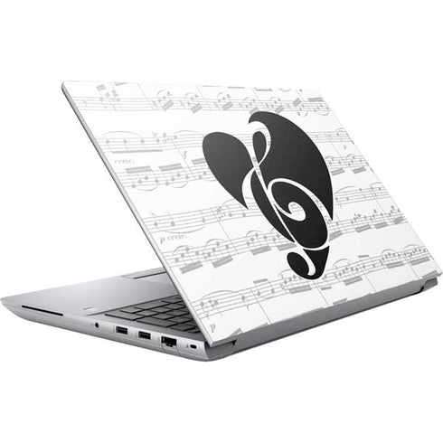 BW Musical Notes HP ZBook Fury 16 G10 Skin