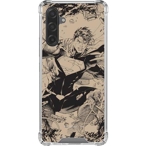 DC Comics Superman Unchained #1 Original Cover Pencils Galaxy A17 Clear Case
