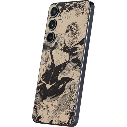 DC Comics Superman Unchained #1 Original Cover Pencils Galaxy S24 Plus Skin