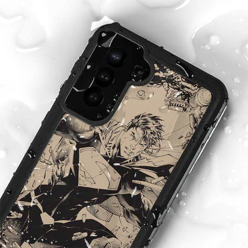 DC Comics Superman Unchained #1 Original Cover Pencils Galaxy S24 Plus Waterproof Case