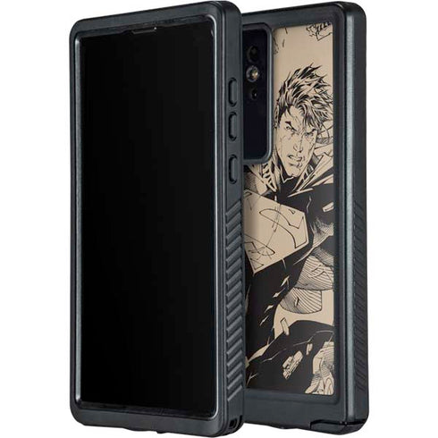 DC Comics Superman Unchained #1 Original Cover Pencils Galaxy S24 Ultra Waterproof Case