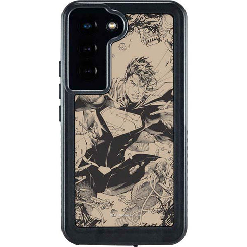 DC Comics Superman Unchained #1 Original Cover Pencils Galaxy S24 Waterproof Case