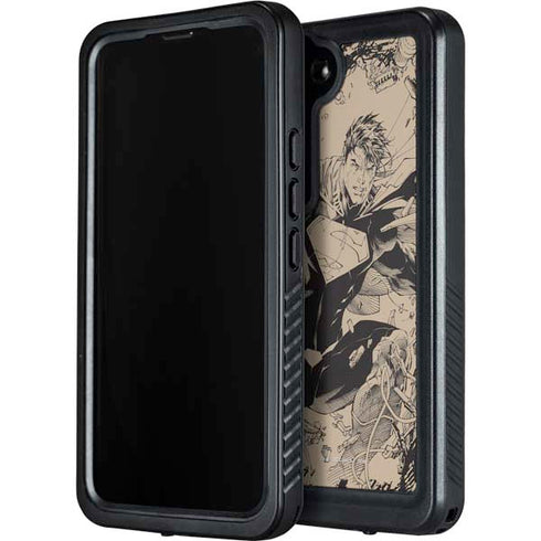 DC Comics Superman Unchained #1 Original Cover Pencils Galaxy S24 Waterproof Case