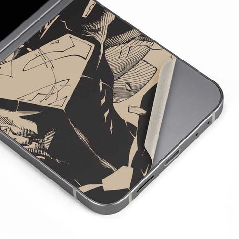 DC Comics Superman Unchained #1 Original Cover Pencils Galaxy Z Flip6 Skin