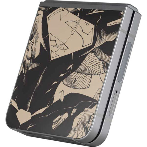 DC Comics Superman Unchained #1 Original Cover Pencils Galaxy Z Flip6 Skin