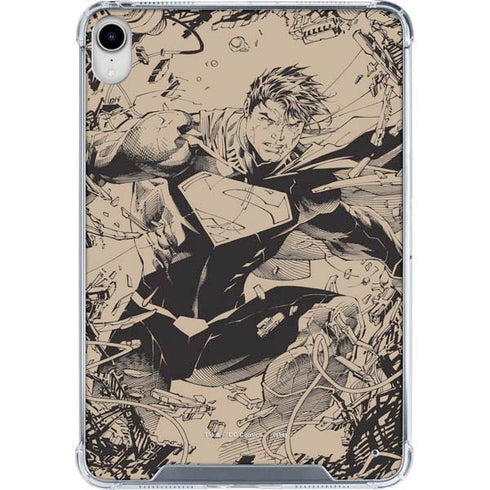 DC Comics Superman Unchained #1 Original Cover Pencils iPad 11th Gen (2025) Clear Case