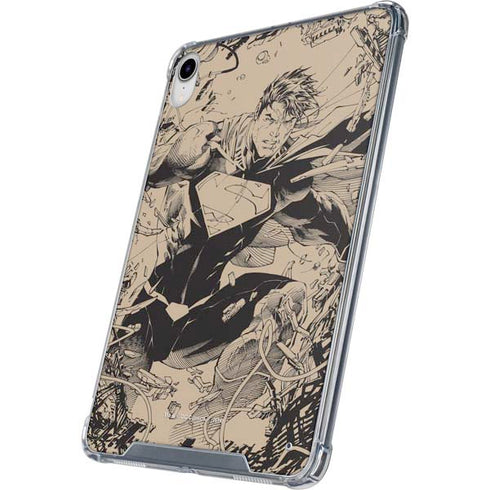 DC Comics Superman Unchained #1 Original Cover Pencils iPad 11th Gen (2025) Clear Case