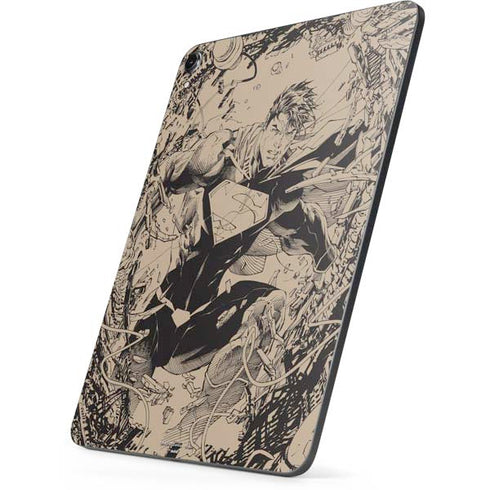 DC Comics Superman Unchained #1 Original Cover Pencils Apple iPad Pro Skin