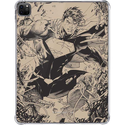 DC Comics Superman Unchained #1 Original Cover Pencils iPad Pro 11in (2024) Clear Case