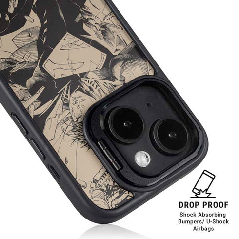 DC Comics Superman Unchained #1 Original Cover Pencils iPhone 14 Kickstand Case