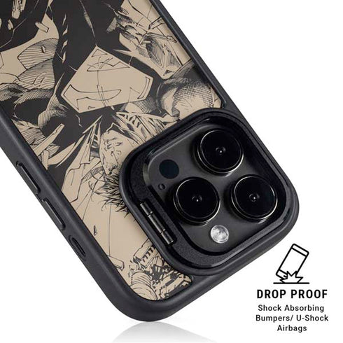 DC Comics Superman Unchained #1 Original Cover Pencils iPhone 14 Pro Kickstand Case