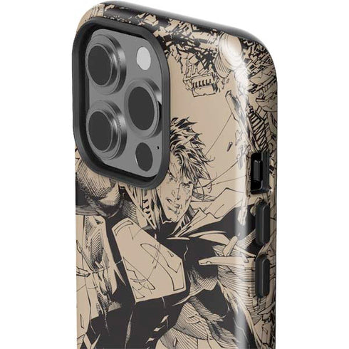 DC Comics Superman Unchained #1 Original Cover Pencils iPhone 15 Pro Impact Case